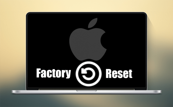 Factory reset on mac laptop